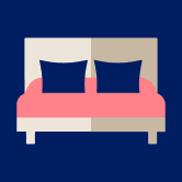 Bed illustration for shared spaces and extras